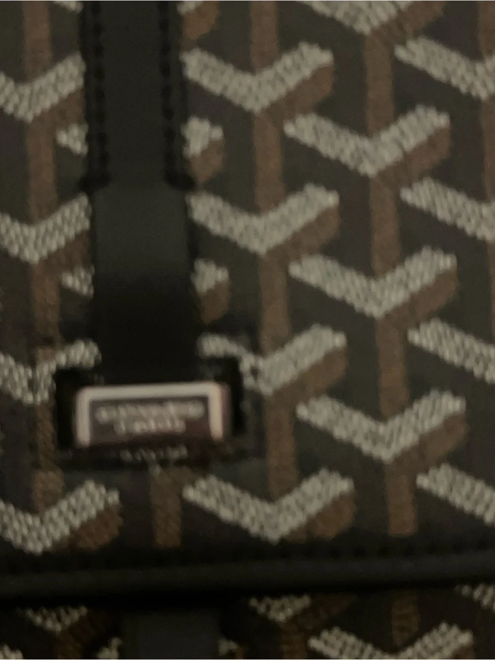 Goyard Black and Dark Brown Messenger Bag